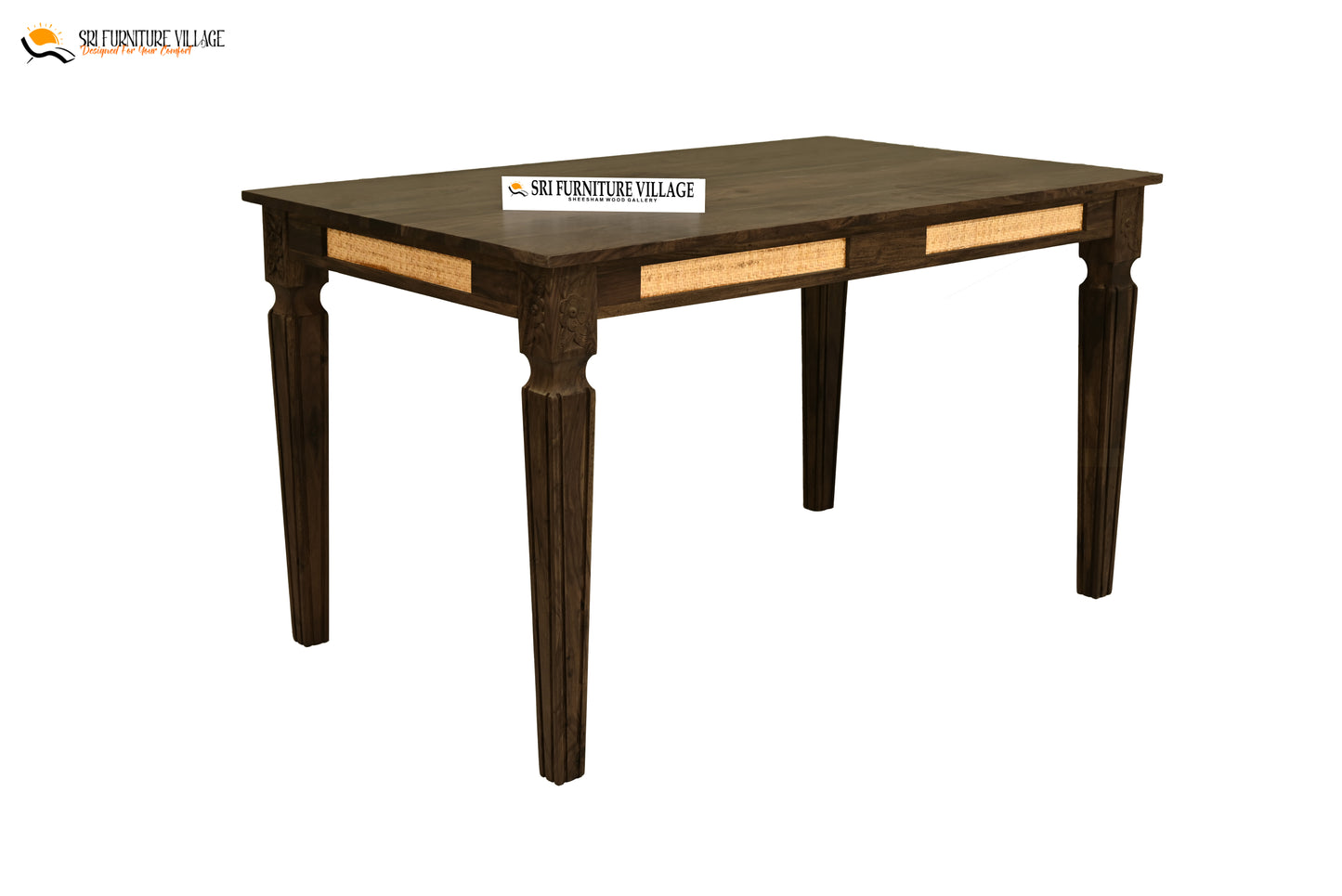Stone / 4 Seater Dining Table Set