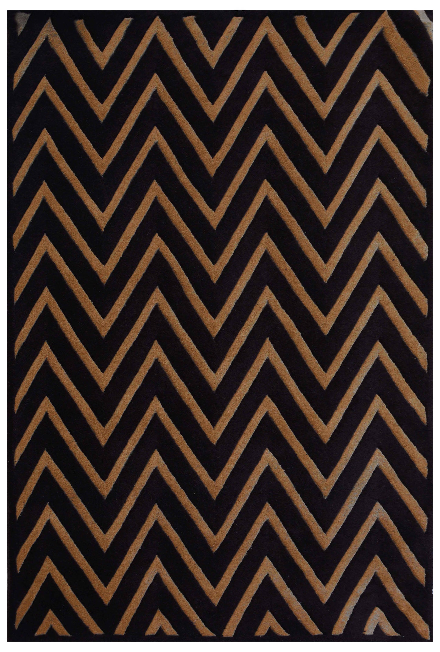 Brown Hand Tufted Wool Carpet - ICHT1092