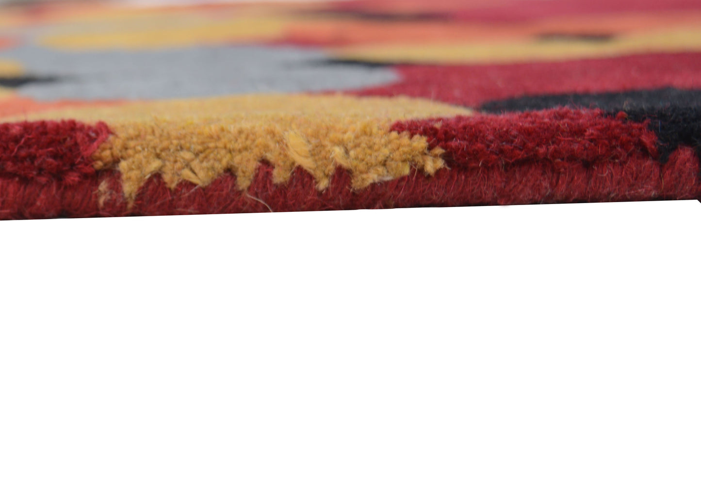 Red Hand Tufted Wool Carpet - ICHT1161