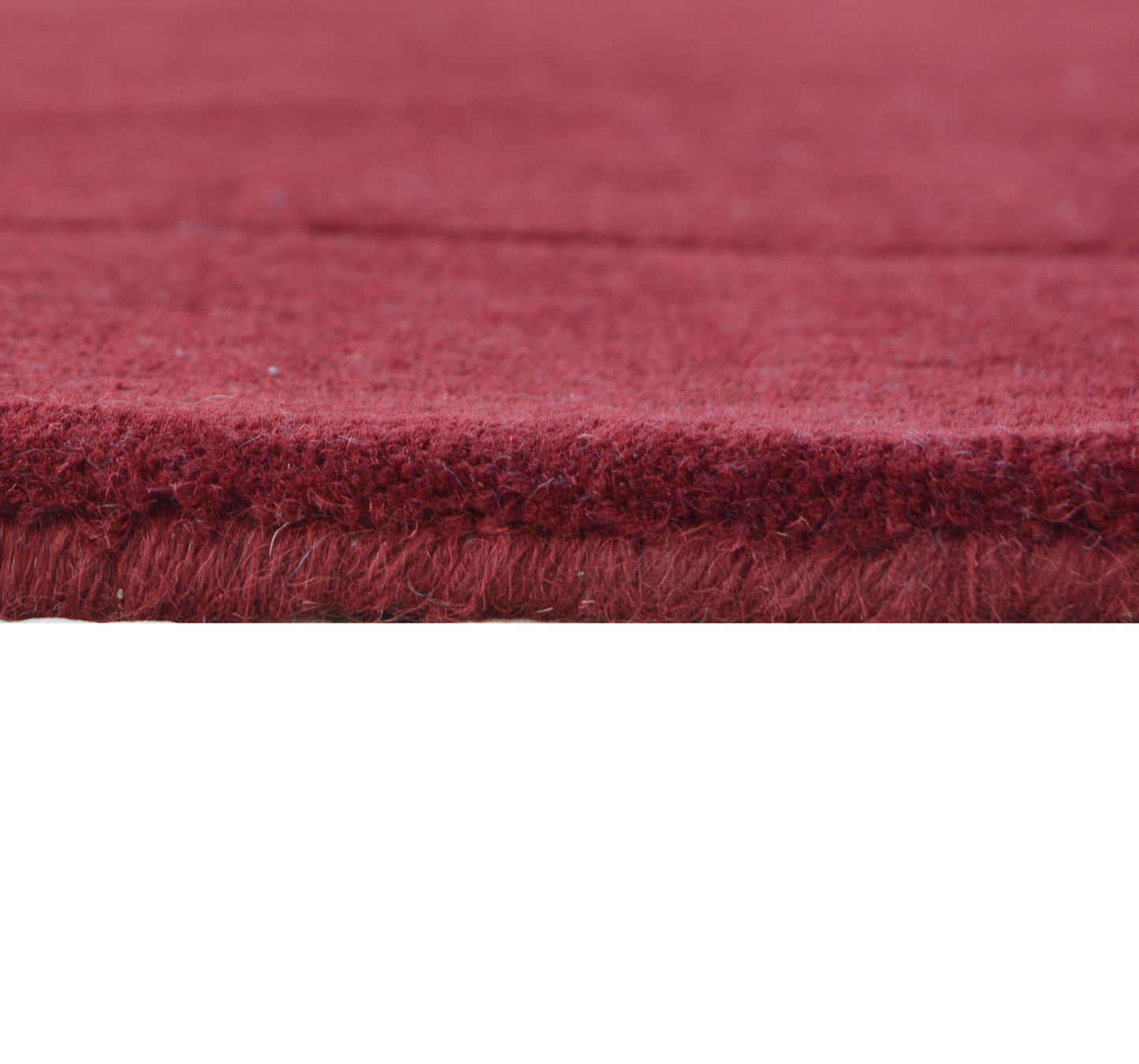 Maroon Hand Tufted Wool Carpet - ICHT1171