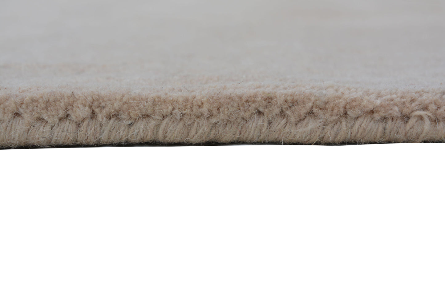 Beige Hand Tufted Wool Carpet - ICHT1173
