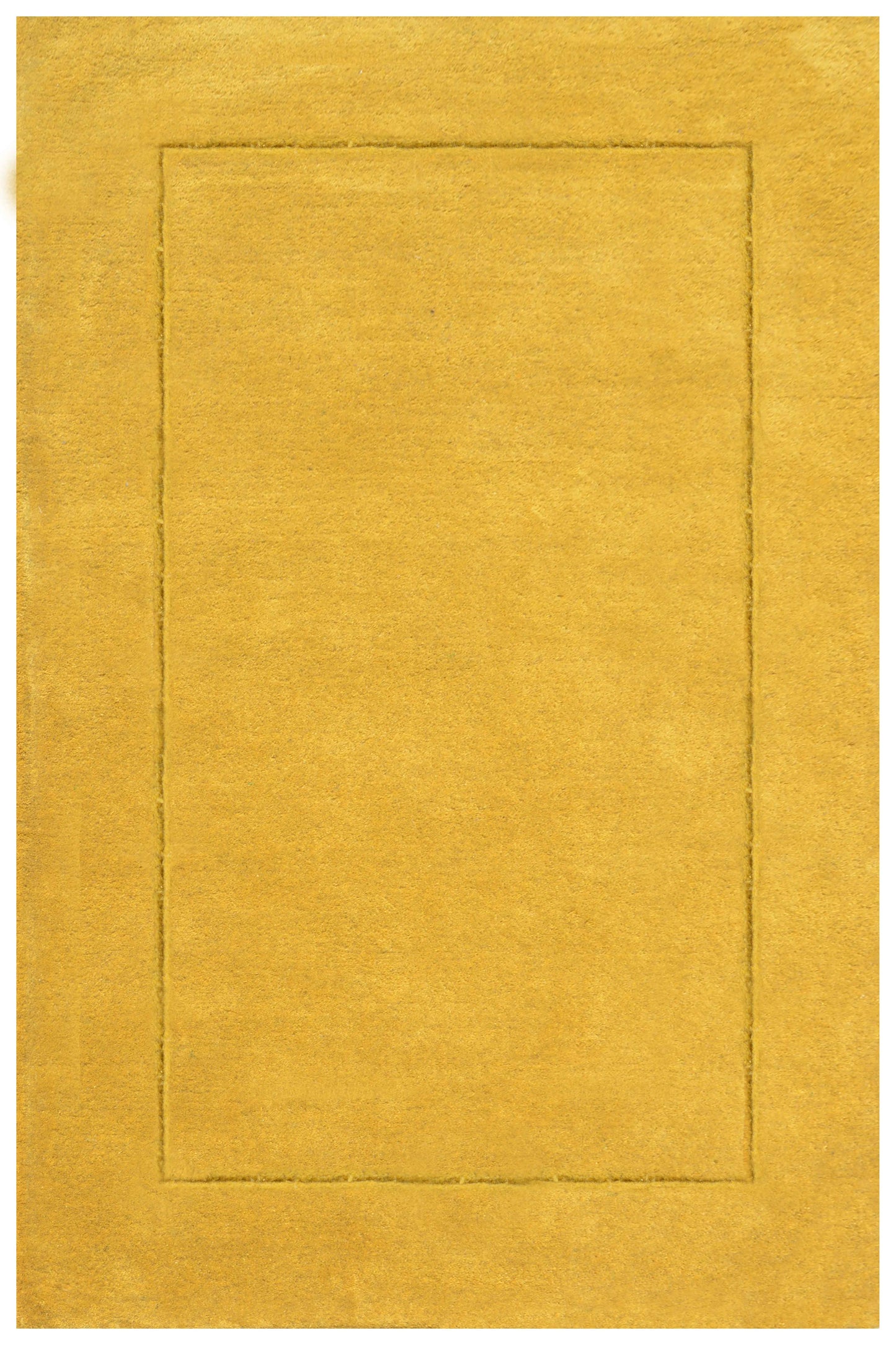Yellow Hand Tufted Wool Carpet - ICHT1175