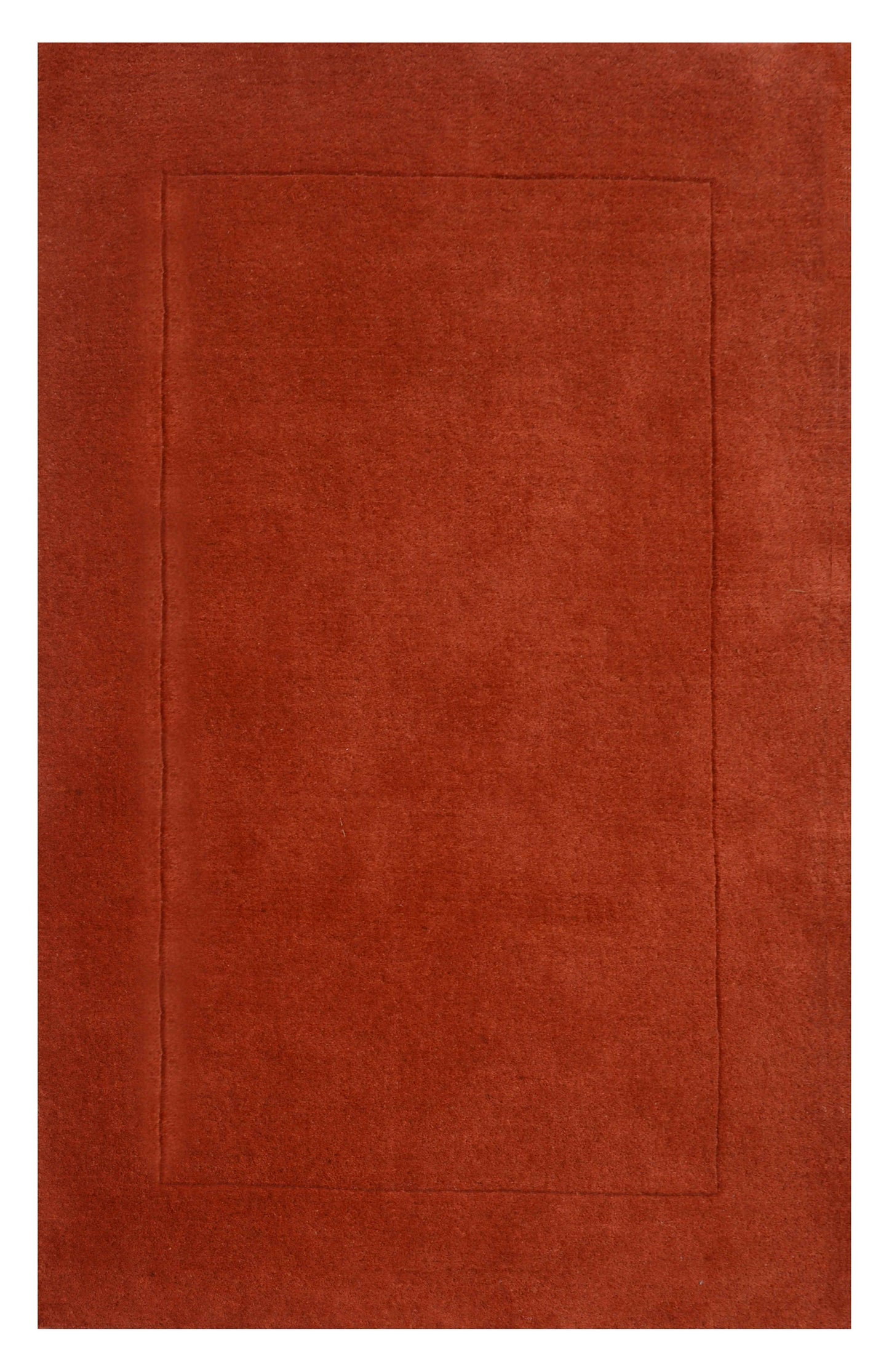 Orange Hand Tufted Wool Carpet - ICHT1176