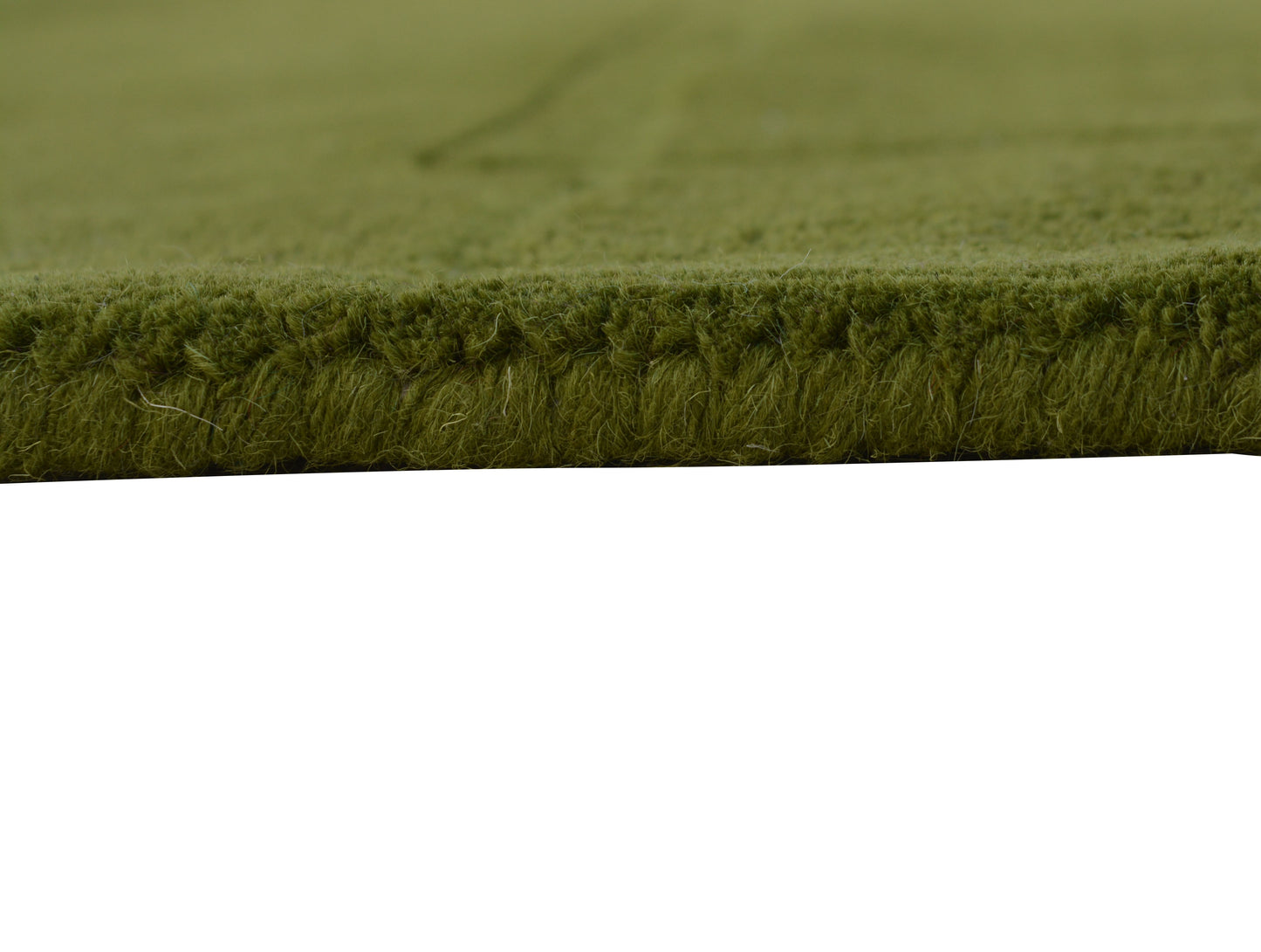 Green Hand Tufted Wool Carpet - ICHT1178